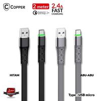 Gambar COPPER Kabel Data High Speed EXTENSIVE (Lightning)QC 3.0 (up to 3.4 A) dari Copper Samarinda Official Kota Samarinda 4 Tokopedia