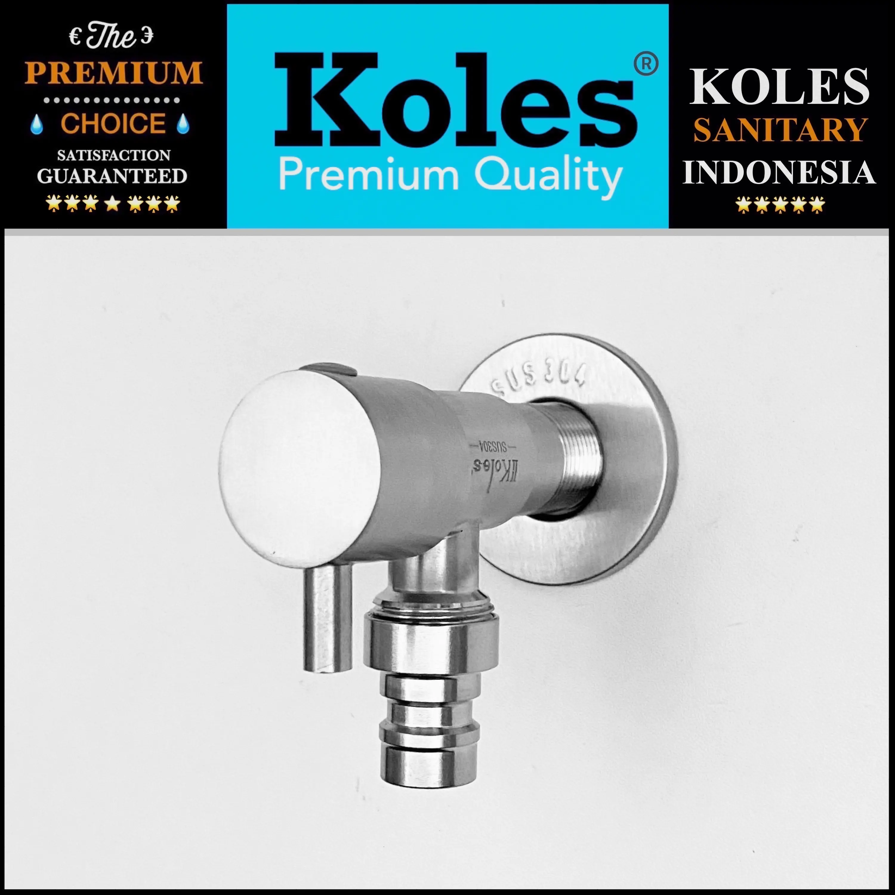 KOLES 3044 Kran Mesin Cuci Keran Taman Full Stainless Steel SUS 304