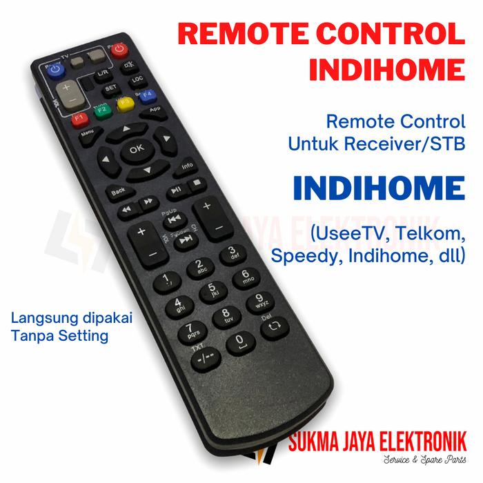 Gambar REMOTE CONTROL INDIHOME STB RECEIVER USEETV SPEEDY TELKOM REMOT dari Sukma Jaya Elektronik Kota Semarang Tokopedia
