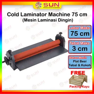 Alat Mesin Laminating Laminasi Dingin - Cold Laminator 390/750/650 mm ( untuk plastik laminasi dingin pelapis kertas foto, akrilik )