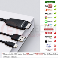 Gambar Mirascreen Kabel Lightning to HDMI TV Mirroring lphone- lpad to TV dari Edgecom Kota Administrasi Jakarta Pusat 5 Tokopedia