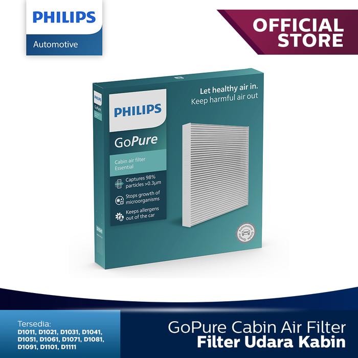 Gambar Philips GoPure Cabin Air Filter / Filter Udara Kabin - D1061 D106 dari PHILIPS AUTOMOTIVE Kota Administrasi Jakarta Utara Tokopedia