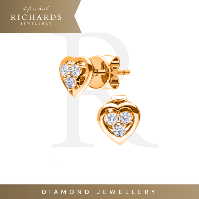 Gambar Richards Jewellery – Anting Berlian - Trilogy in Love - 268998 dari Richards Jewellery Jakarta Barat Tokopedia
