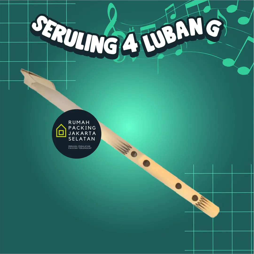 Seruling 4 Lubang / Mainan Tiup Seruling / Alat Musik Seruling / Seruling 6 Lubang