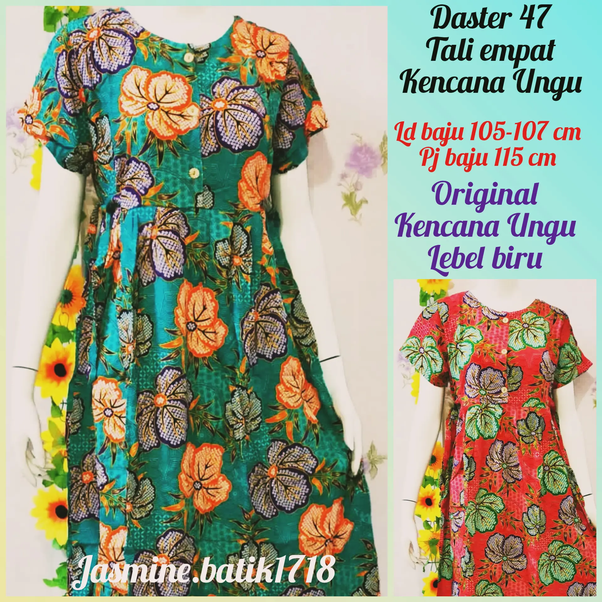 DASTER 47 TALI EMPAT KENCANA UNGU OEIGINAL LEBEL BIRU