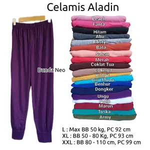 Celana Dalaman Gamis Aladin Super Jumbo XXL BB 80 - 100 Kg Wanita Legging