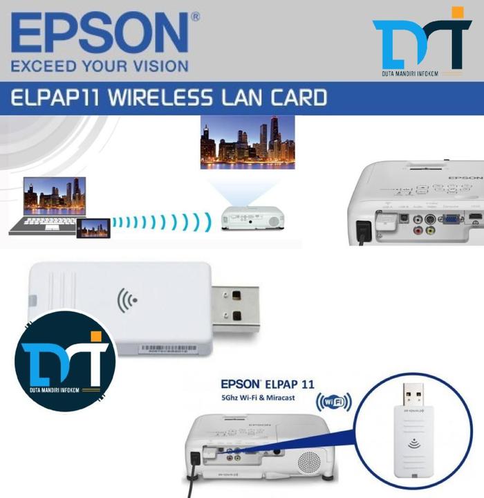 Gambar Epson ELPAP11 I ELPAP 11 - WiFi Dongle Adapter for Projector Epson dari Duta Mandiri Infokom Kota Administrasi Jakarta Pusat Tokopedia