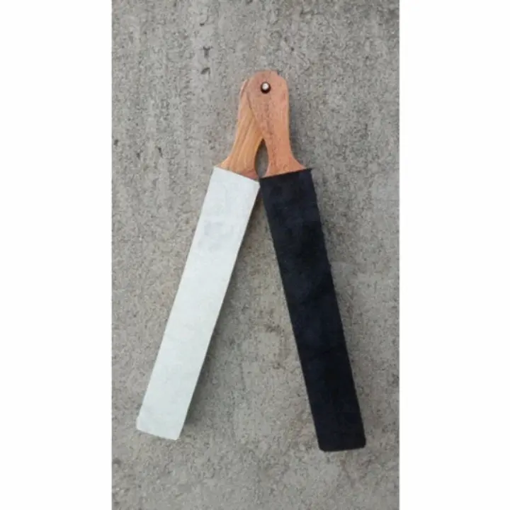 stroping kulit sapi 2 sisi ukuran 25x4 dengan spons