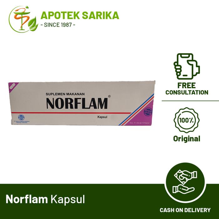 Jual Norflam Strip Isi 10 Kapsul (Meredakan pembengkakan atau inflamasi ...
