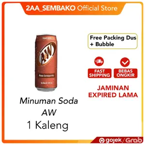 A&W Sarsi Sarsaparila Soda Can Kaleng 250 ML 1 Pcs