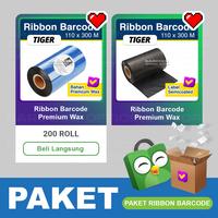 Gambar Paket Ribbarcode Semicoated 80x50 mm + Ribbon Premium Wax 110x300 M dari Barcode Store Solutions Kota Administrasi Jakarta Pusat 1 Tokopedia