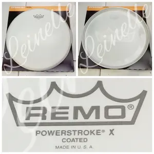 Drum Head Remo Power Stroke X Coated PX-0114-BP 14" Asli Ori USA
