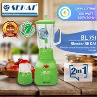 Gambar SEKAI Blender Kaca 2in1 BL751GL Pelumat 1 Liter BL 751 GL - Hijau dari amac electronic store Kota Tangerang 1 Tokopedia