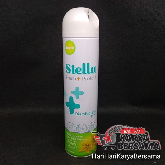 Gambar STELLA AEROSOL DISINFECTANT FRESH + PROTECT FRESH FLORAL SPRAY 300ML dari HariHariKaryaBersama Kota Medan Tokopedia