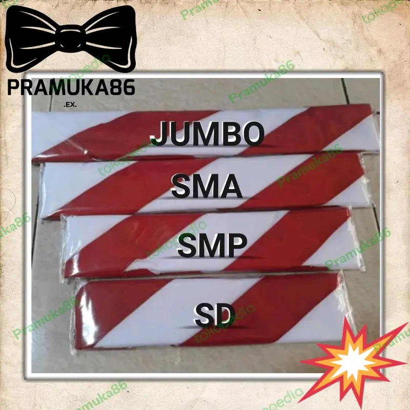 Hasduk SD SMP SMA JUMBO - Dasi Kacu Pramuka Bijian 0