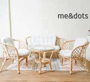 me&dots - Kursi Rotan Teras (set)