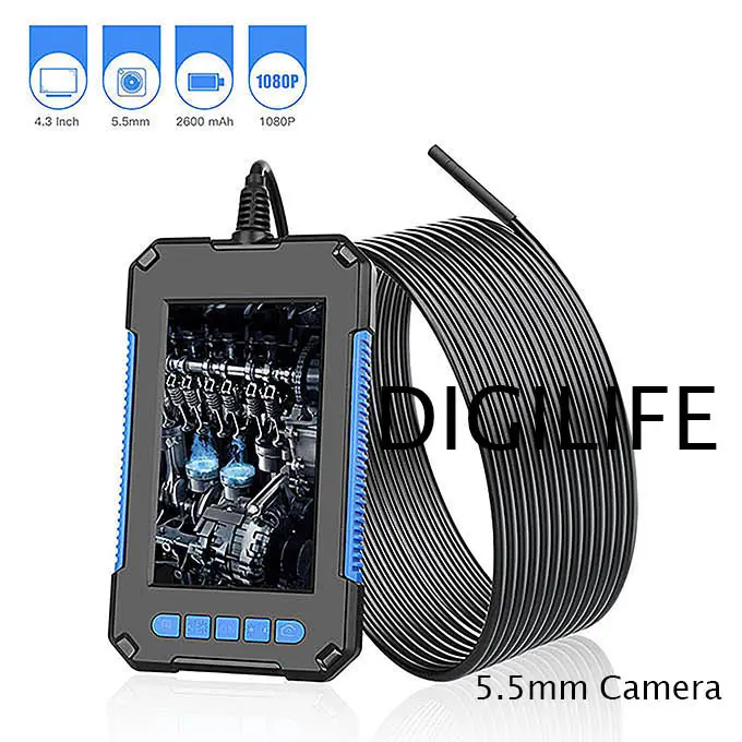 Endoscope 5.5mm Camera Inspection Borescope P40 Kamera 1080P Endoskopi