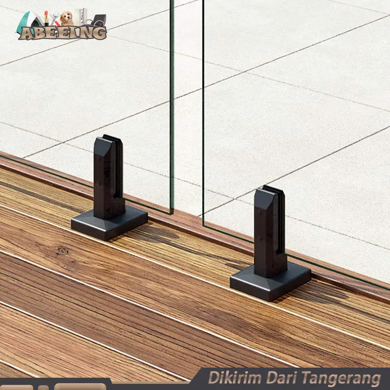 Spigot Penjepit Kaca Bahan Stainless Pagar Glass Clip Dengan Sekrup