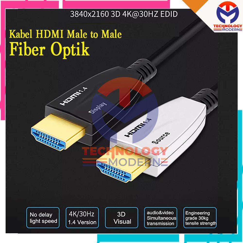 4K Kabel HDMI FIber Optik 10 M Versi 1.4 Original (No Loss Signal)