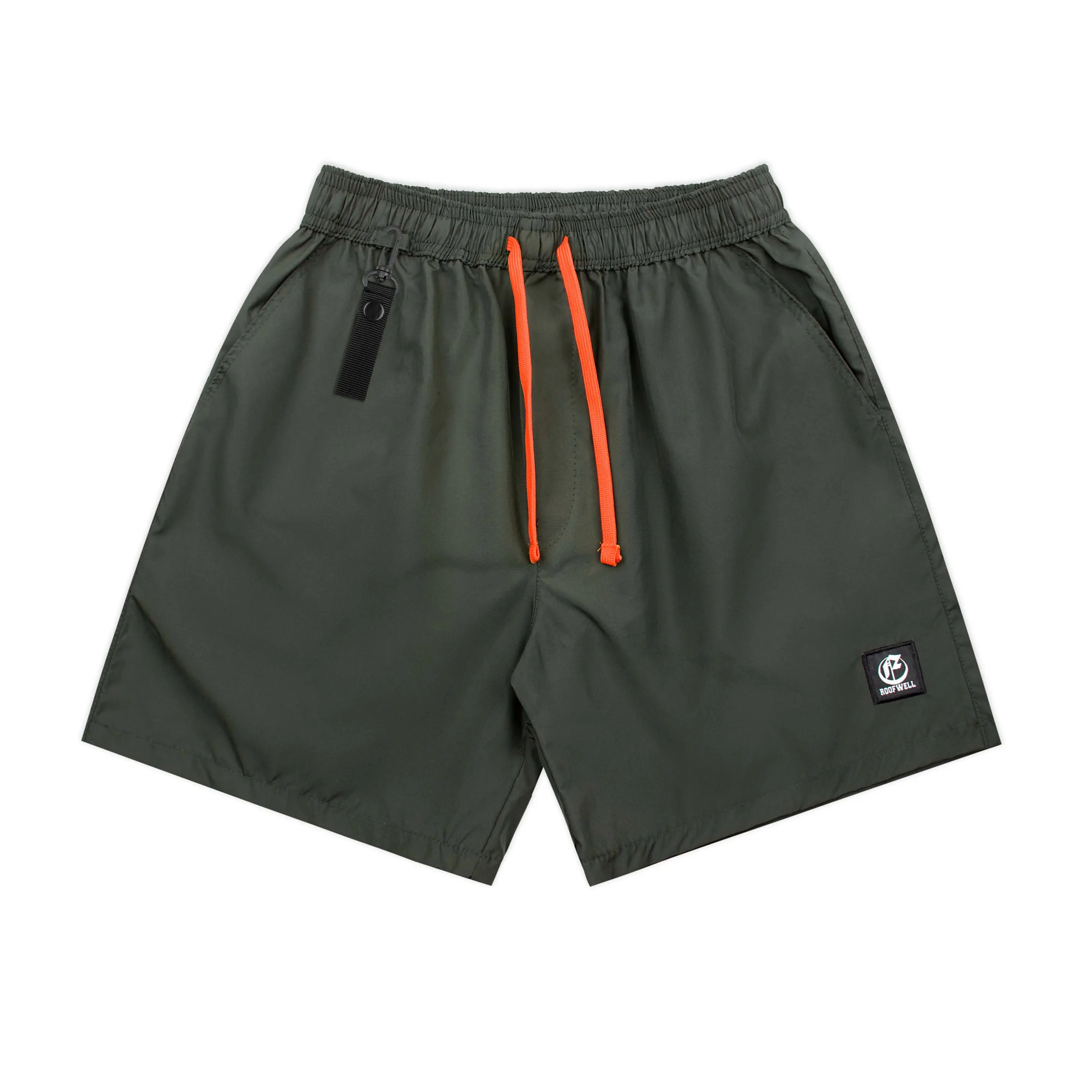 WALKSHORT / BOARDSHORT POLYESTER HIJAU ARMY (Waterproof) Roofwell