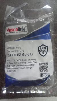 Gambar Jack rj45 cat 6 / jek rj45 cat6 anti gagal vascolink jack lan internet dari Cengli Store Kota Surabaya 1 Tokopedia