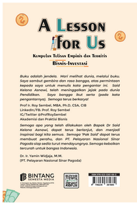 Gambar A Lesson for Us : Kumpulan Tulisan Empiris & Teoritis Bisnis-Investasi dari bintangsemestabook Kab. Sleman 3 Tokopedia