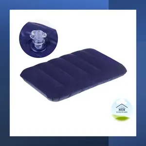 Bantal Mobil Tiup Angin Udara Inflatable PVC Neck Pillow High Rest