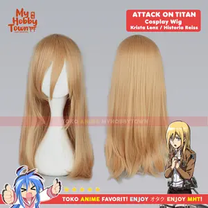 Wig Cosplay Anime Attack On Titan AOT : Krista Lenz Historia Reiss