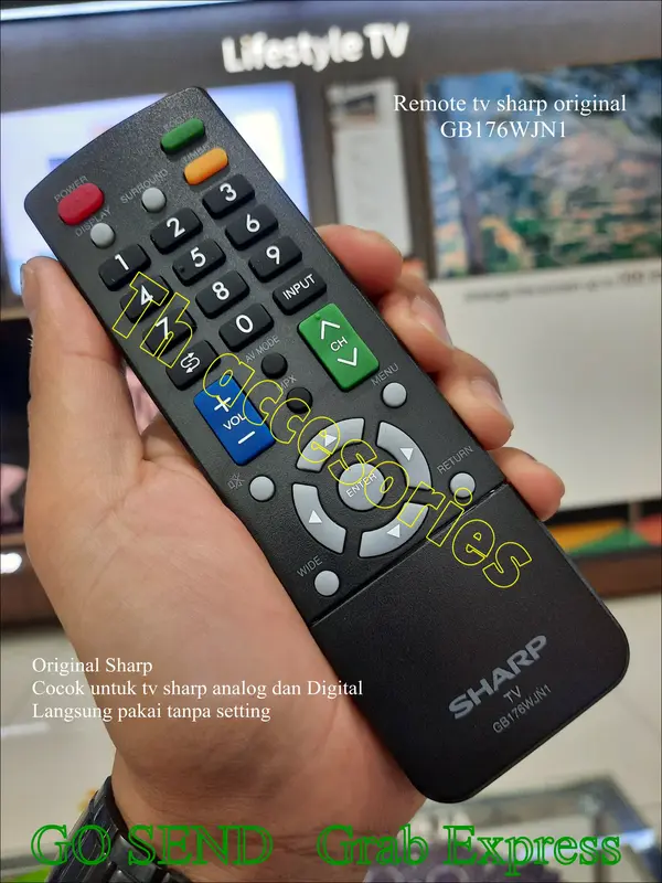 Remote tv Sharp Analog dan Digital tv Original GB176WJN1 0