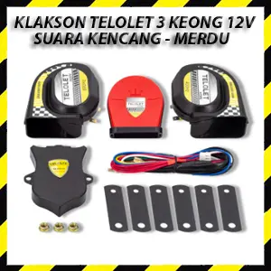 Klakson Keong Telolet 12V Musik Snail Horn Mobil Motor