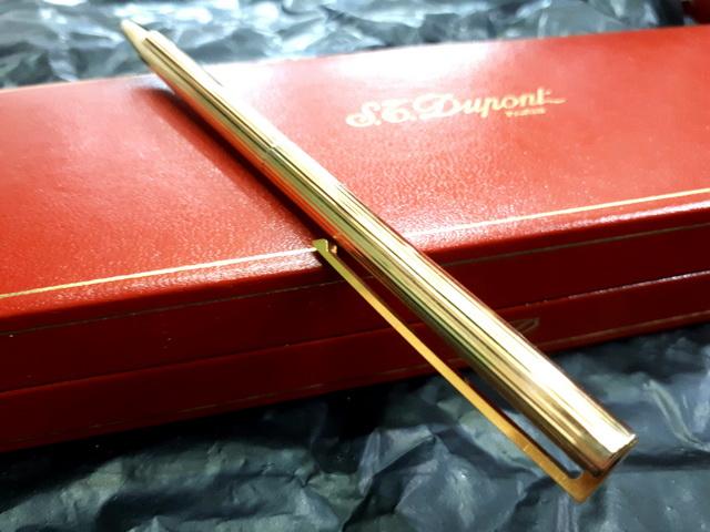 Gambar Pena Mewah S.T. Dupont Seri 50FLH51 18K Gold Plated Original With Box dari CNC phoneshop Kota Administrasi Jakarta Pusat Tokopedia