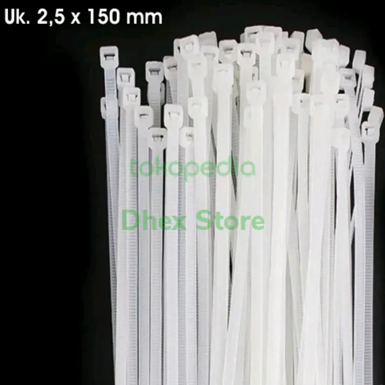 Cable Ties 15cm Serut Pengikat Kabel Tis 2,5x150 mm bahan Nylon