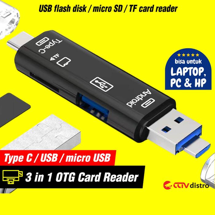 Promo Card Reader Type C / USB / Micro USB / Micro SD / TF OTG HP All ...