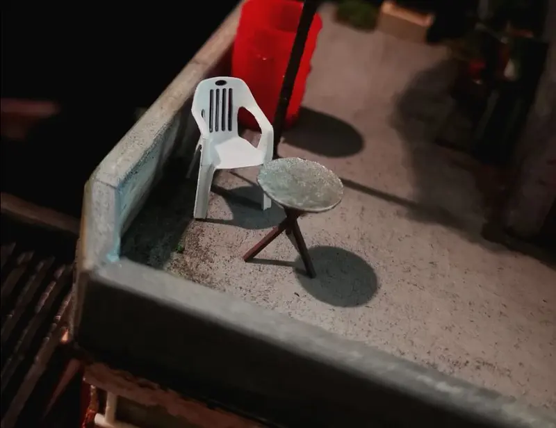 3D Receh Meja 1 64 tipe 3 Aksesoris Maket Diorama Diecast Meja Kafe 0