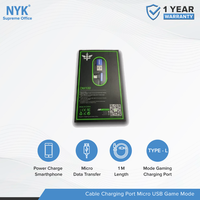 Gambar NYK Kabel Data Charger Fast Charging Micro Usb to USB 1 Meter dari NYK Indonesia Kota Administrasi Jakarta Pusat 3 Tokopedia