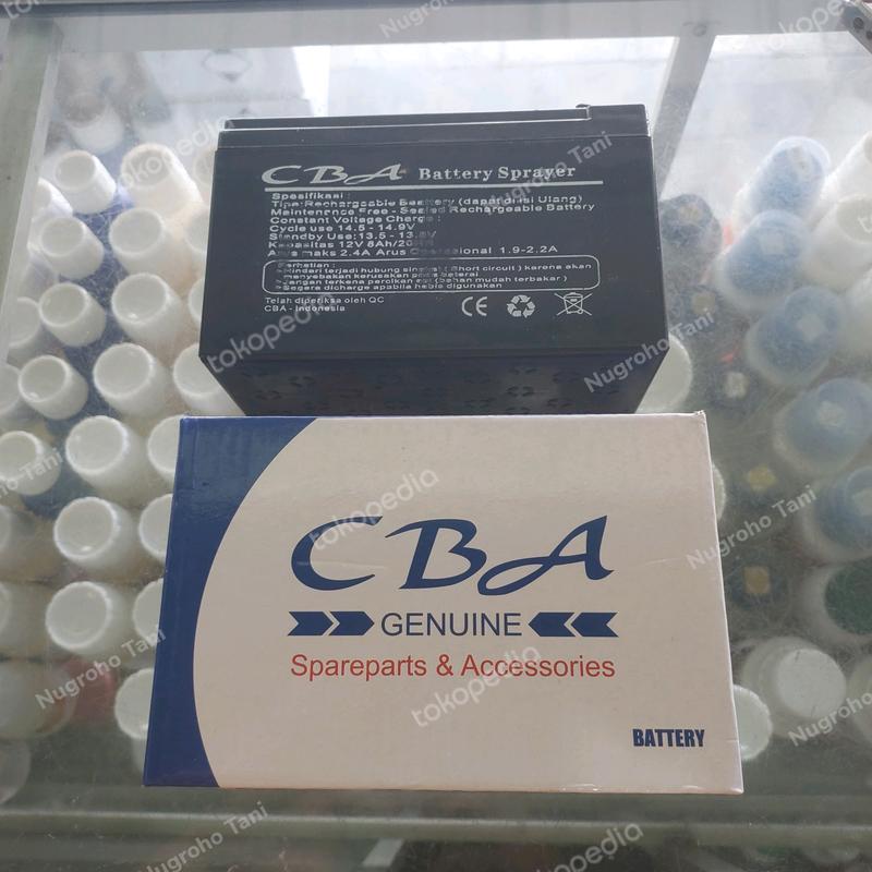 BATERAI AKI ACCU 8 AH 12 VOLT ORI CBA SPRAYER ELEKTRIK BATTERY SPRAYER 2