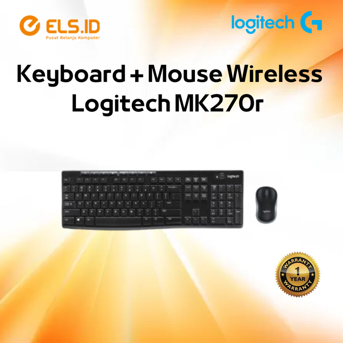 Gambar Keyboard + Mouse Wireless Logitech MK270r (1 th) Multimedia dari Els Computer Kab. Banyumas Tokopedia