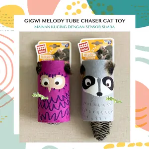 Gigwi Melody Tube Chaser Cat Toy - Mainan Kucing dengan Sensor Suara