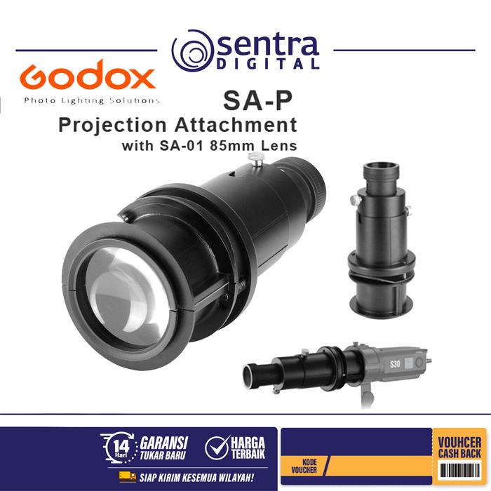 Gambar Godox SA-P Projection Attachment With 85mm Lens dari Sentra Digital Kota Surabaya Tokopedia