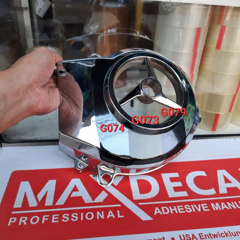 Sticker Maxdecal Hitam Transparan Delete Chrome 7300 G074 G073 G079 2