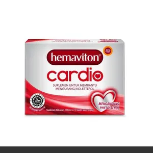 Hemaviton Cardio Isi 10 Kaplet Suplemen Kesehatan Dengan Multivitamin Mineral Dan Phytosterol 500 Mg Mencegah Penyerapan Kolesterol