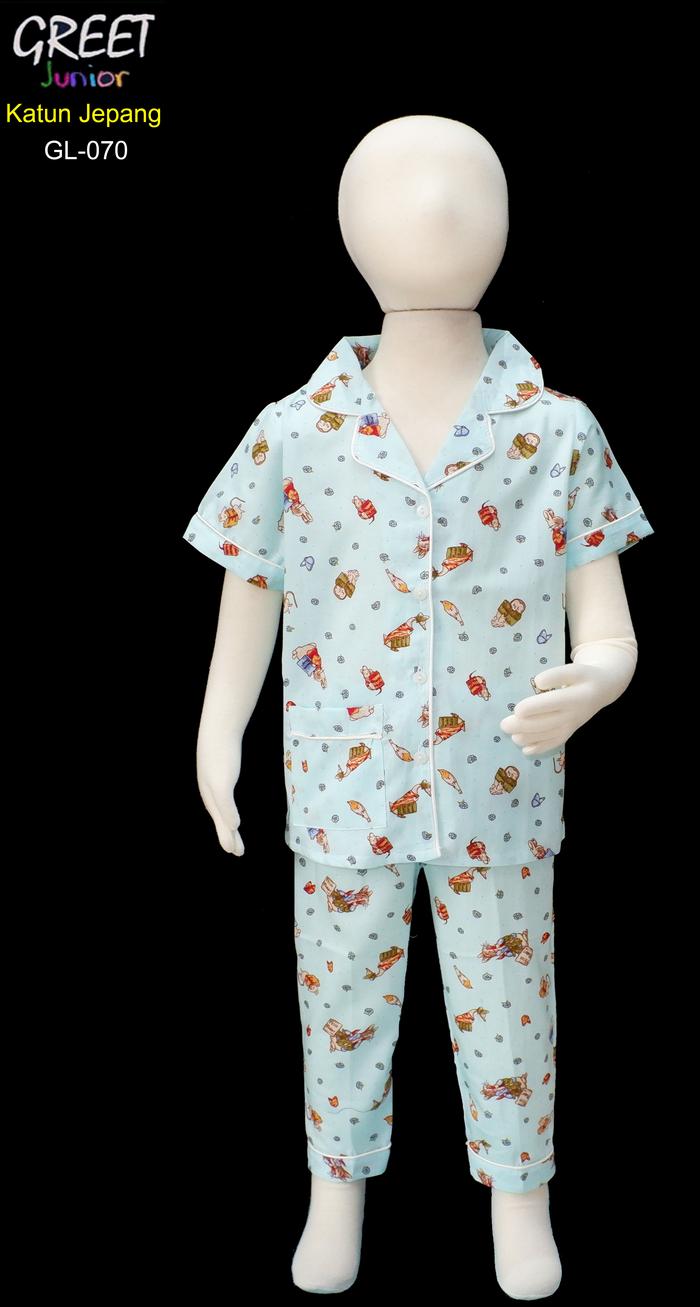Gambar Piyama Anak Katun Jepang GREET Model Pendek-Panjang Size 2-4-6 - GL-070, 4 dari greetnightwear Kota Administrasi Jakarta Utara 4 Tokopedia