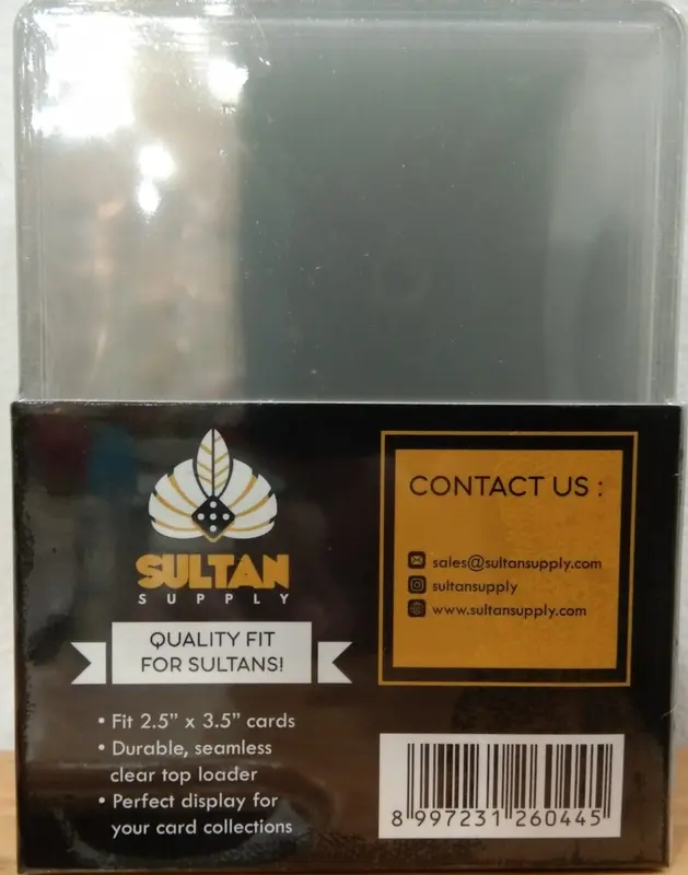 Sultan 35PT Seamless Clear Premium Toploader 3x4 1