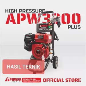 AIPOWER Mesin JET CLEANER HIGH PRESSURE WASHER APW 3200 + iPower Steam