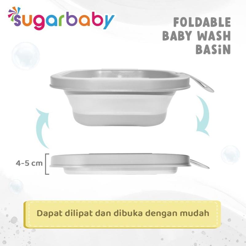 Sugar Baby Foldable Baby Wash Basin - Baskom Ember Lipat Bayi 2