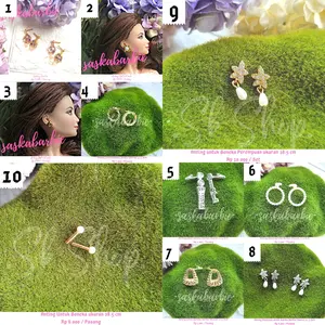 AJ004 - Anting 1Pasang - Jewelry - Boneka - Doll - Original Mattel