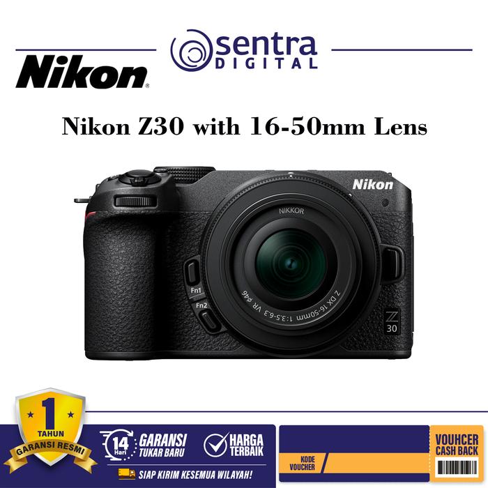 Gambar Nikon Z30 Kit Nikkor Z DX 16-50mm f/3.5-6.3 VR dari Sentra Digital Kota Surabaya Tokopedia