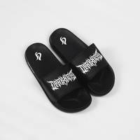 Gambar [SDL00025] Sandal slop / Sandal Slide / Sendal slide slippers Footwear - DARKNESS 001, 43 dari Geje apparel Kab. Ponorogo 3 Tokopedia