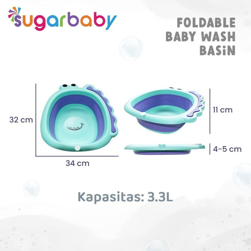 Sugar Baby Foldable Baby Wash Basin - Baskom Ember Lipat Bayi 3