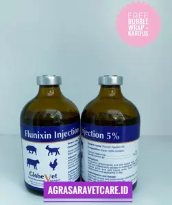 FLUNIXIN 5% 100 ML - FLUNIXIN GLOBE VET 100 ML ANTIINFLAM ANALGESIK